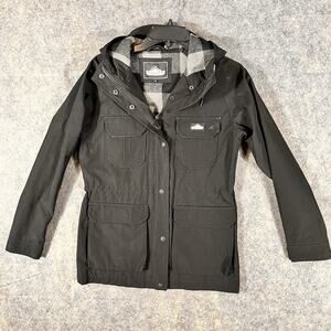 Penfield Kasson 80/20 Women's XS Down Jacket Hooded in Black‎ Fleece Lined